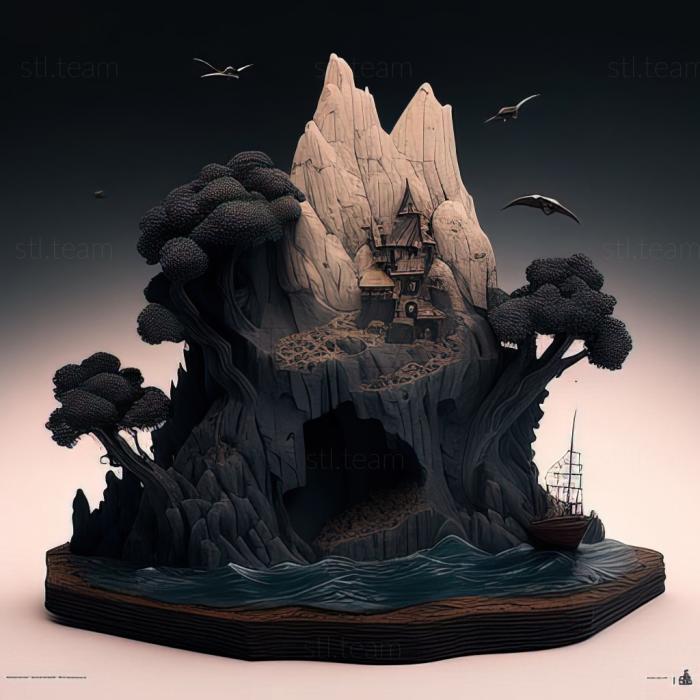 3D модель Острів ілюзій Phantom Island Зороарк у т (STL)